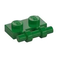 Plate Special 1 x 2 Side Handle [Free Ends] / Green