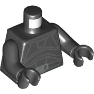 Torso, Clone Trooper Armor, Utility Belt Print (Crosshair), Black Arms and Hands / Black