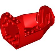 Lego Aircraft Fuselage Curved Forward 6 x 9 x 4 1/3 Bottom / Red