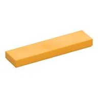 Tile 1 x 4 with Groove / Bright Light Orange