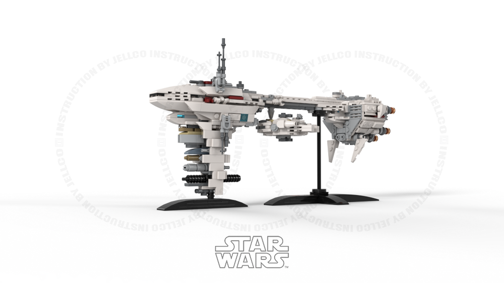 Lego Micro EF76 Nebulon-B Escort Frigate & ultramicro M.falcon for Rebel Fleet Complete Edition
