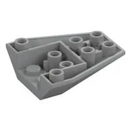 Brick Wedged, Sloped Inverted 4 x 4 Triple [4 Connections between Front Studs] / Light Bluish Gray