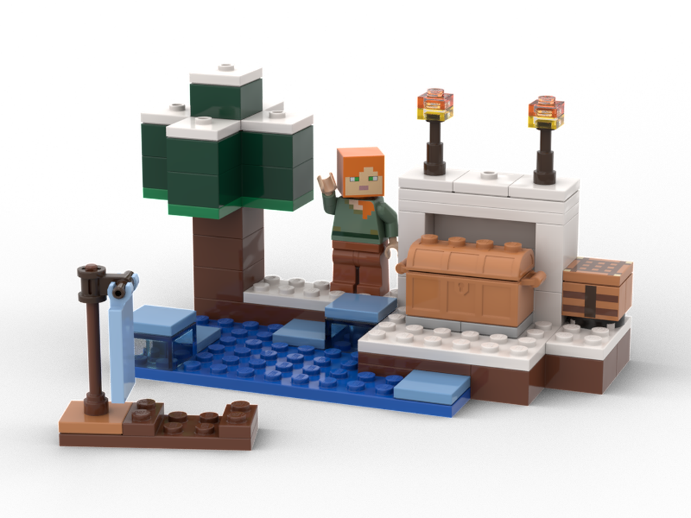 Lego Minecraft Fishing Outpost & Fishing Boat