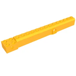 Crane Arm Outside, Wide with Pin Hole at Mid-Point / Bright Light Orange