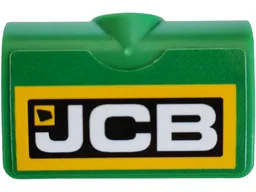Technic, Panel Curved 2 x 3 x 1 with 'JCB' Logo Pattern (Sticker) - Set 42240
