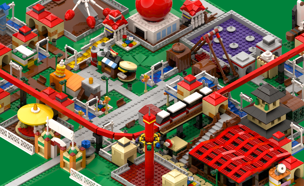 Lego Modular Mini Roller Coaster Tycoon