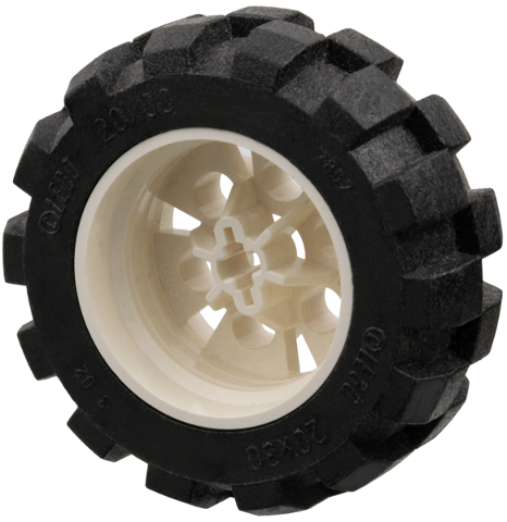 Lego Wheel 20 x 30 Technic with Black Tire 20 x 30 Solid Balloon (4266 / 2857)