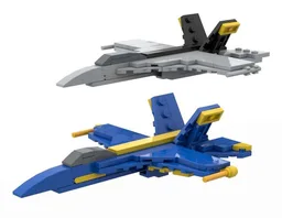 F-18 : Blue Angels and Jolly Rogers versions (1/110 scale)