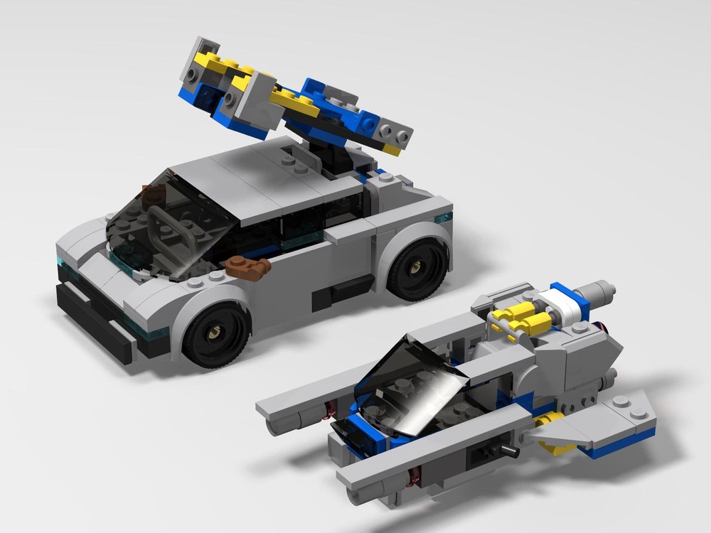 Lego Floating Cannon with Mobile Launcher