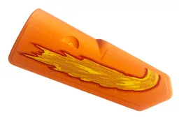 Technic, Panel Fairing #21 Very Small Smooth, Side B with Yellow Flames Pattern (Sticker) - Set 42135