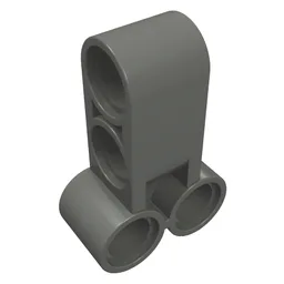 Technic Pin Connector Perpendicular Long / Dark Bluish Gray