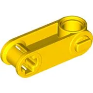 Technic Axle and Pin Connector Perpendicular 3L with Pin Hole / Yellow