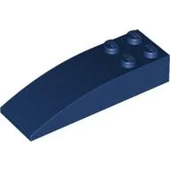 Brick Curved 6 x 2 / Dark Blue