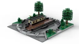 Pont Tournant Ferroviaire Motorisé - Motorized Turntable Bridge - RC - MOC