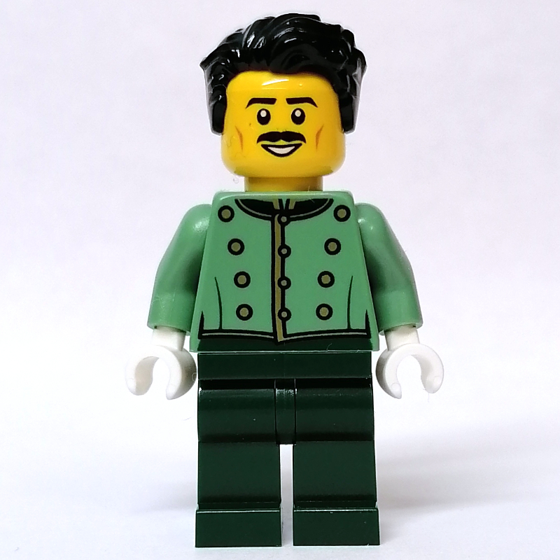 Lego Piccolo, Sand Green Torso, Dark Green Legs, Male