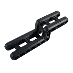 Technic Beam 3 x 11 x 3 Gooseneck Flexible Double / Black