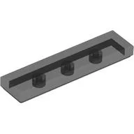 Tile 1 x 4 with Groove / Trans-Black