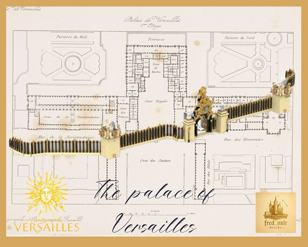 Lego Château de Versailles part 5 "grilles d'honneur"- LEGO Model (1969 pieces)