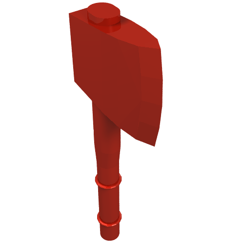 Lego Weapon Axe (Fabuland) / Red