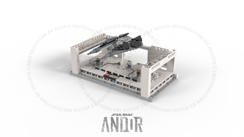 Lego Micro Diorama : Hangar for Imperial Starfighters PART IV