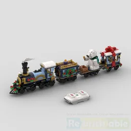 10361 Holiday Express Train motorized with Powered Up and improved