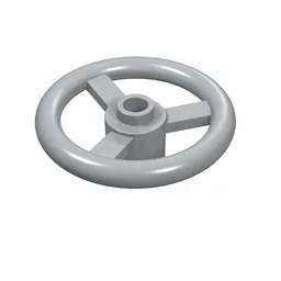 Technic Steering Wheel Small (3 Studs Diameter) / Light Bluish Gray