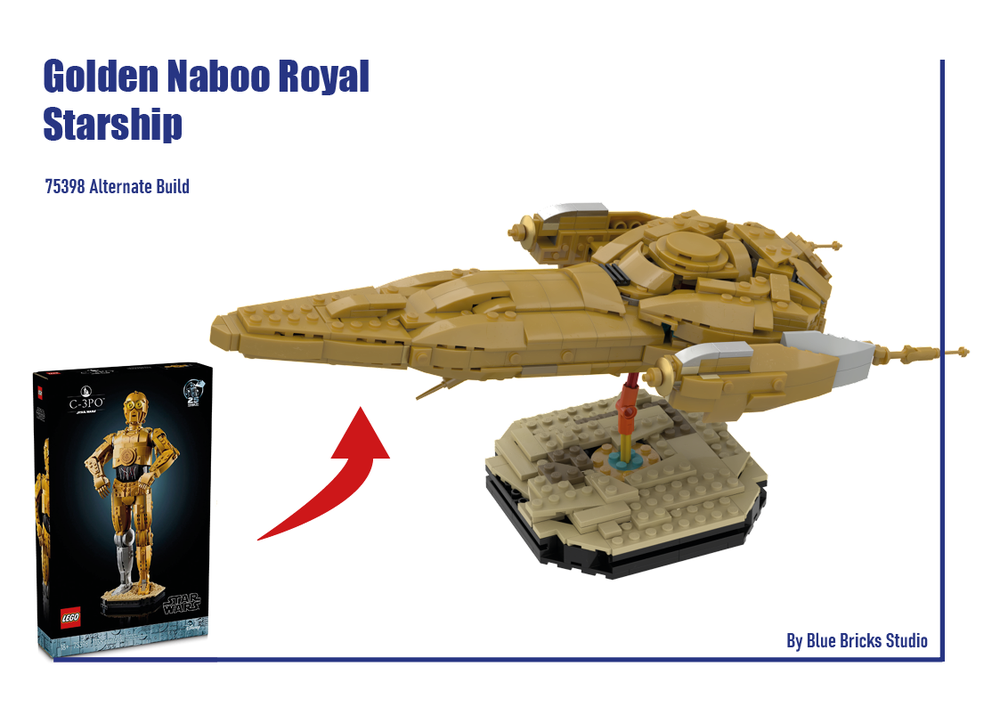 Lego Golden Nubian Royal Starship