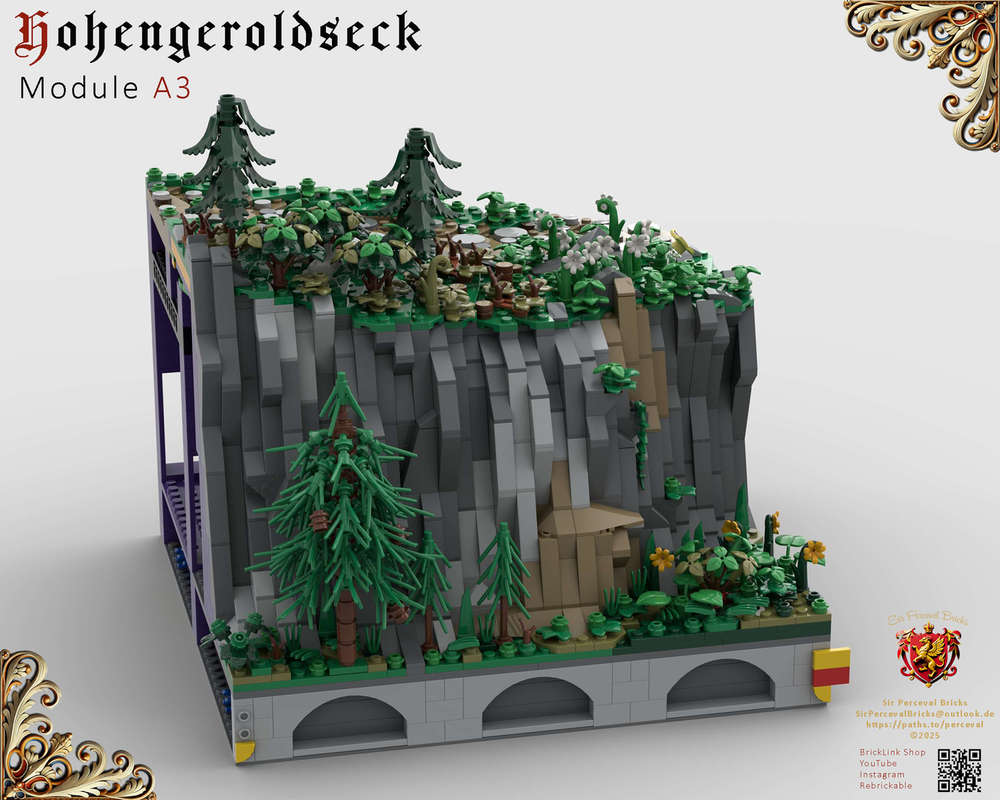 Lego A3 Castle Hohengeroldseck - Landscape (Castle Part 1)