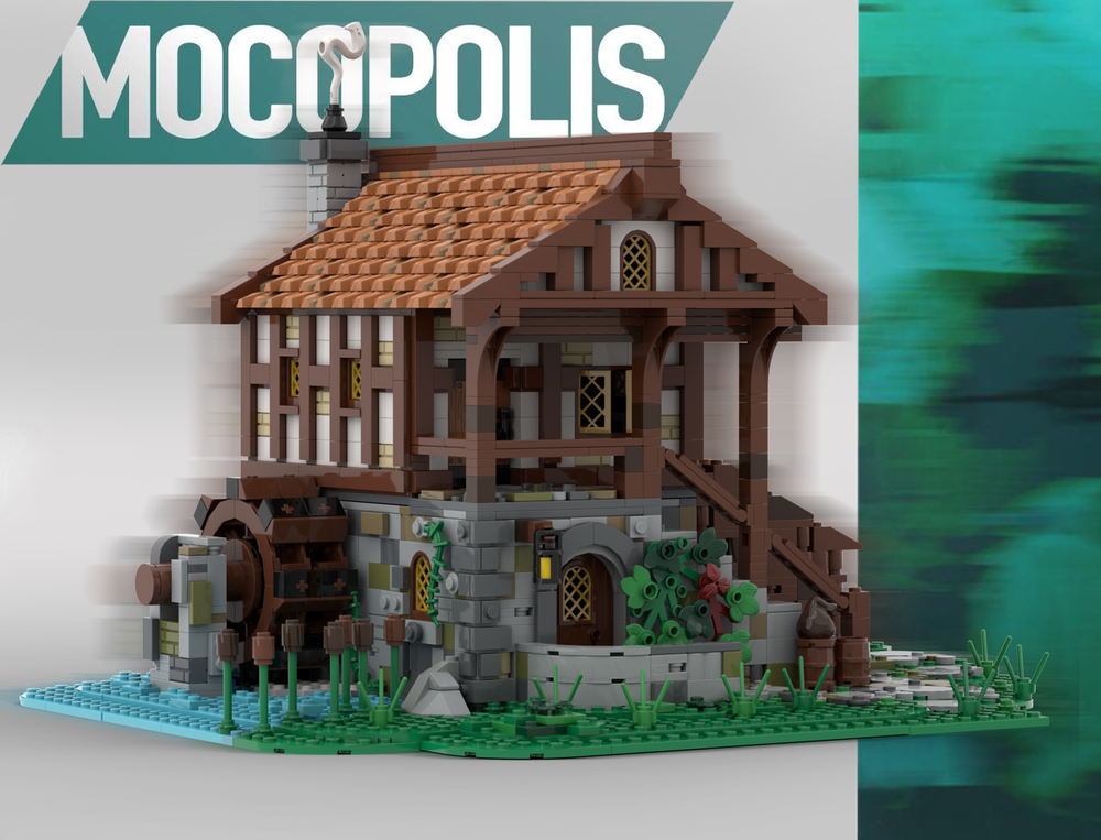 Lego Medieval Water Mill