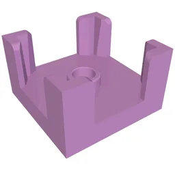 Panel 2 x 2 x 1 Corner Posts with Centre Stud / Medium Lavender