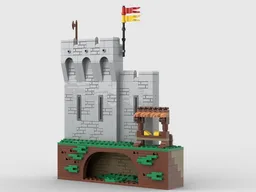 Castle wall in frame