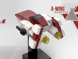 PiXEL-DANs A Wing UCS Mini-Scale 1:125