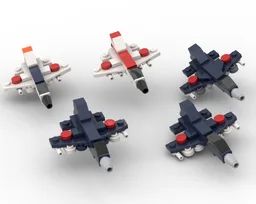 Nano Mitsubishi F-2 (5 Packs!)