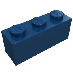 Brick 1 x 3 / Dark Blue