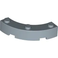 Brick Round Corner 4 x 4 Macaroni Wide with 3 Studs / Sand Blue