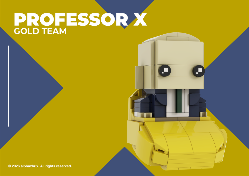 Lego Professor X (Charles Francis Xavier) - X-Men Gold Team