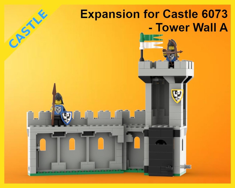 Lego Classic Castle Expansion - 6073 - Tower Wall A