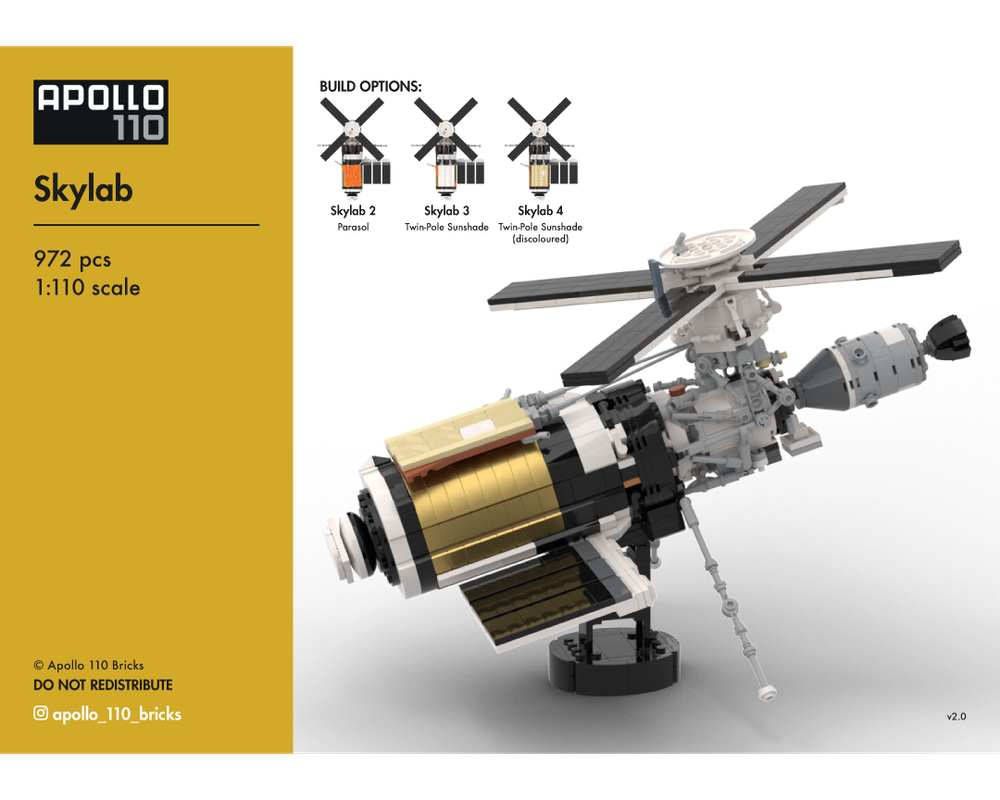 Lego Skylab [1:110 scale]