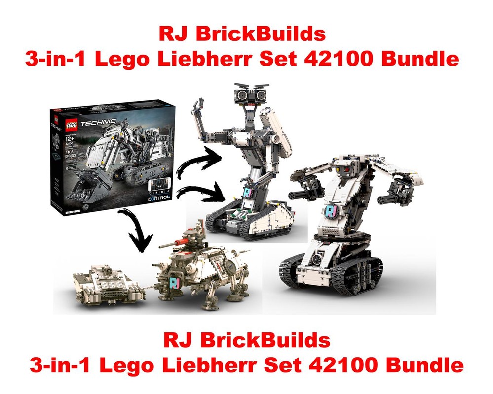 Lego RJ's Lego Johnny 5, ATTE and TX225, and Terminator 3's T1 Battlefield Robot