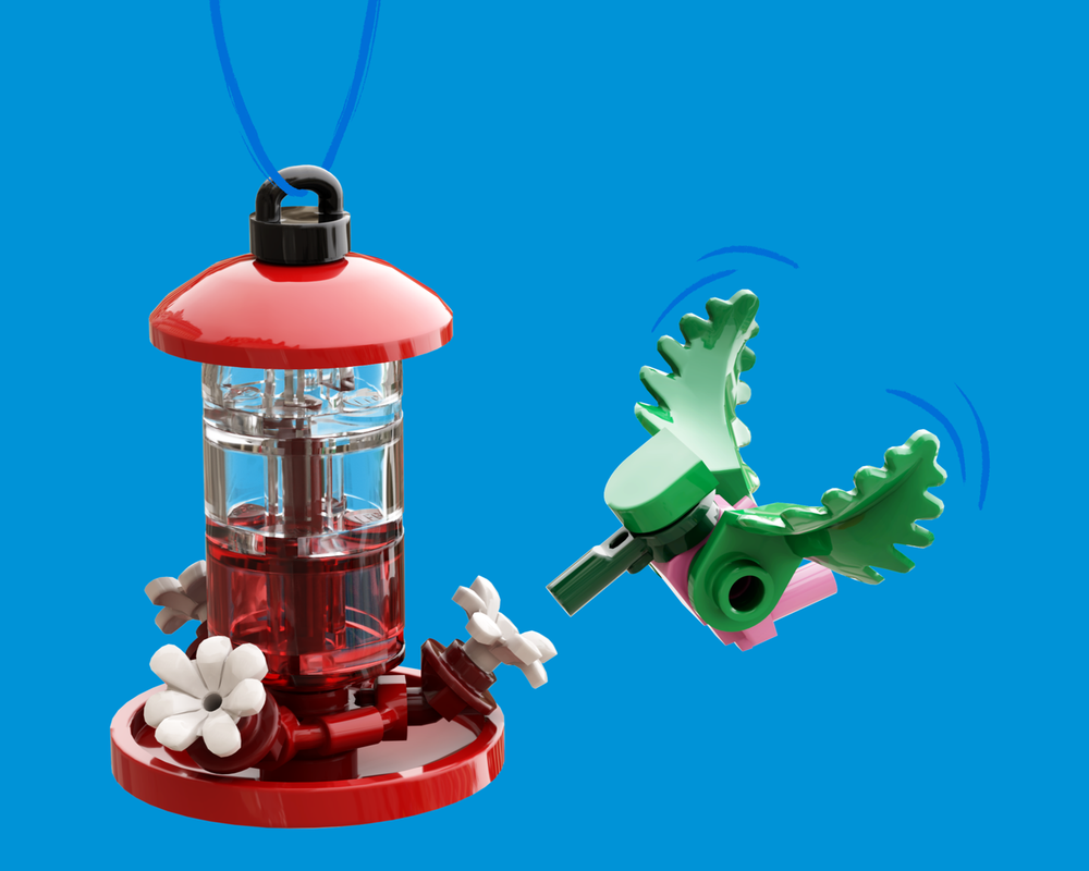 Lego Hummingbird Feeder