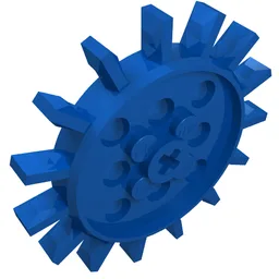 Technic Gear 15 Large Tooth / Blue