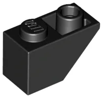 Brick Sloped Inverted 45° 2 x 1 / Black
