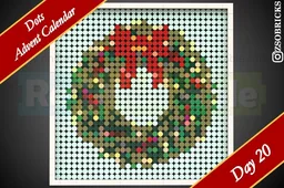 Day 20 - Wreath - Dots Advent Calendar
