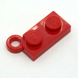 Hinge Plate 1 x 4 Swivel Base, No Hole / Red
