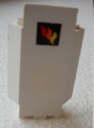 Panel 3 x 3 x 6 Corner Wall with Classic Fire Logo Pattern (Sticker) - Set 4020