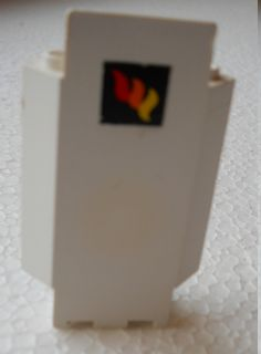 Lego Panel 3 x 3 x 6 Corner Wall with Classic Fire Logo Pattern (Sticker) - Set 4020
