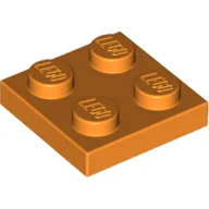 Plate 2 x 2 / Orange