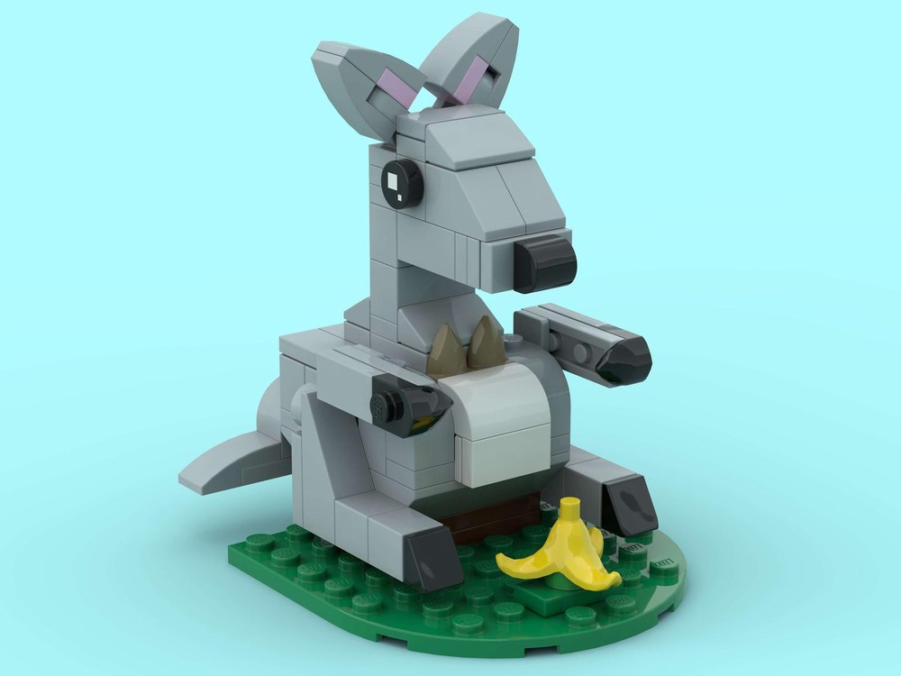 Lego Kangaroo (Joey in Pouch Edition)