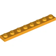 Plate 1 x 8 / Bright Light Orange