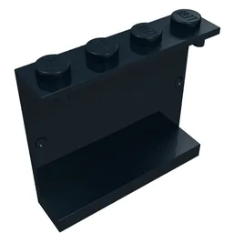 Panel 1 x 4 x 3 [Solid Studs] / Black